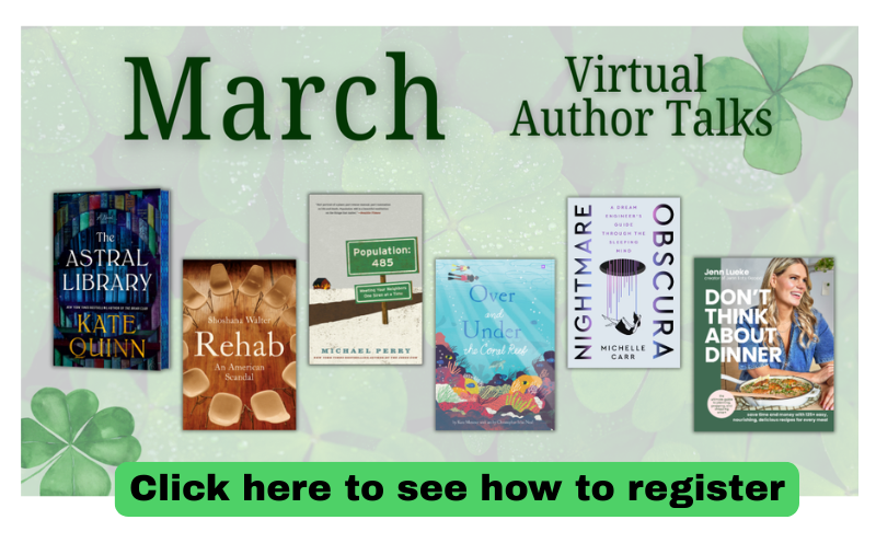 March Virtual Author Talks